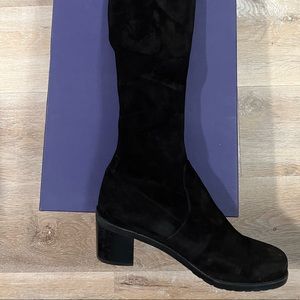 Stuart Weitzman ‘Elevated’ Over the Knee suede boots.